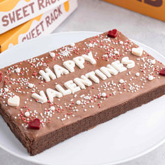 Valentines Day Brownie Slab
