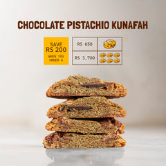 Chocolate Pistachio Kunafah Cookie