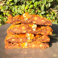 Snickers Stuffed Cookie