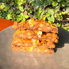 Snickers Stuffed Cookie