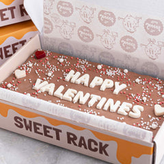 Valentines Day Brownie Slab