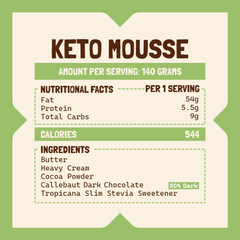 Callebaut Dark Chocolate KETO Mousse