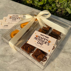 Happy Mother’s Day Acrylic Gift Box (Mini Nutella Brownies)