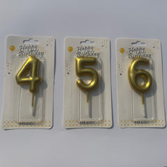 Numerical Birthday Candles